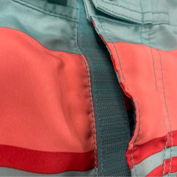 Nautica Bathing Suit Shorts Swim Trunks Men’s 36 Teal Blue Drawstring Pockets - Picture 6 of 14